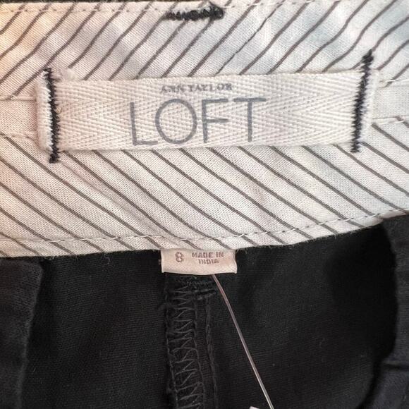 Ann Taylor LOFT 6" Chino Shorts in Black Women's Size 8 - Picture 8 of 9